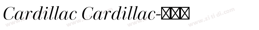 Cardillac Cardillac字体转换